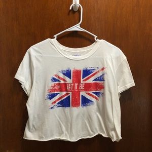 the beatles crop top
